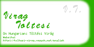 virag toltesi business card
